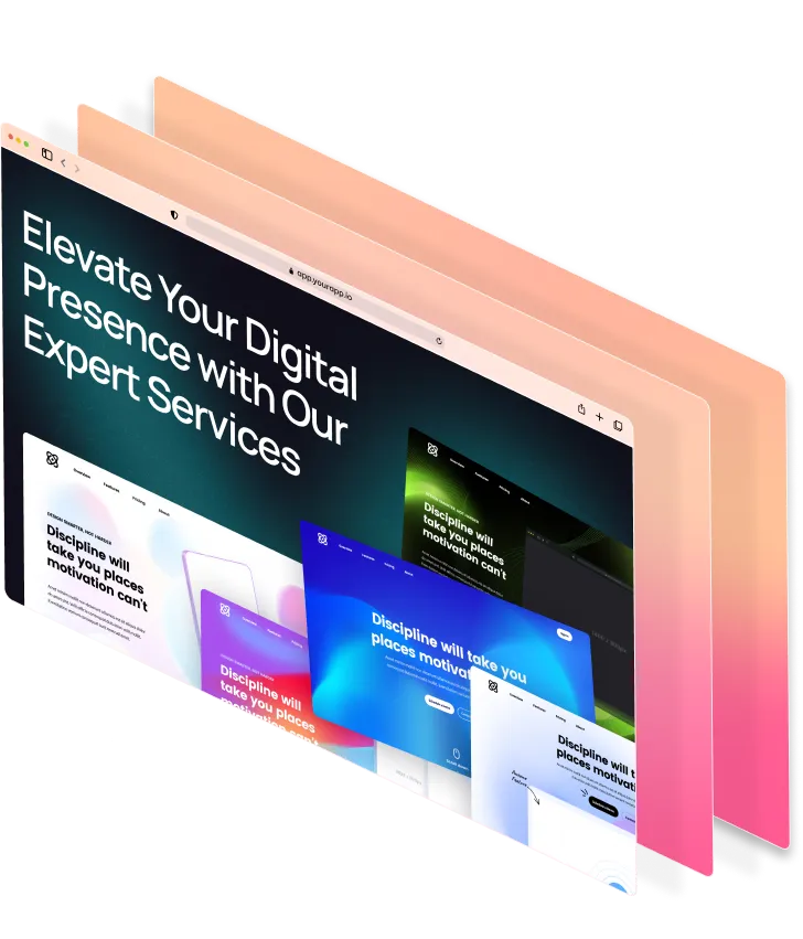 A digital presentation with the text "Elevate your digital presence with our expert services," representing the marketing agency's aim to dominate the market in Bahrain.